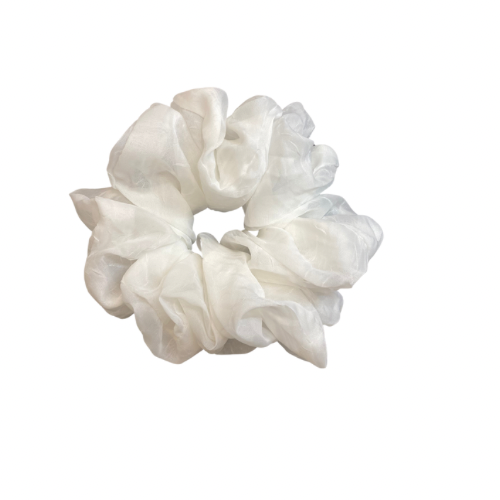 Cloud Nine Oversized Scrunchie (White)