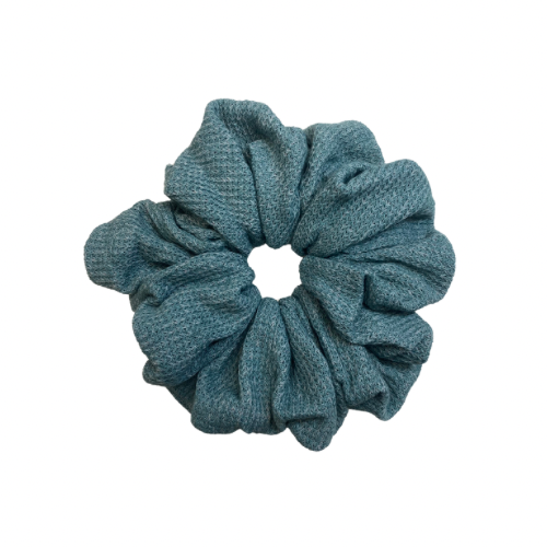 Blue Breeze Knitted Scrunchie